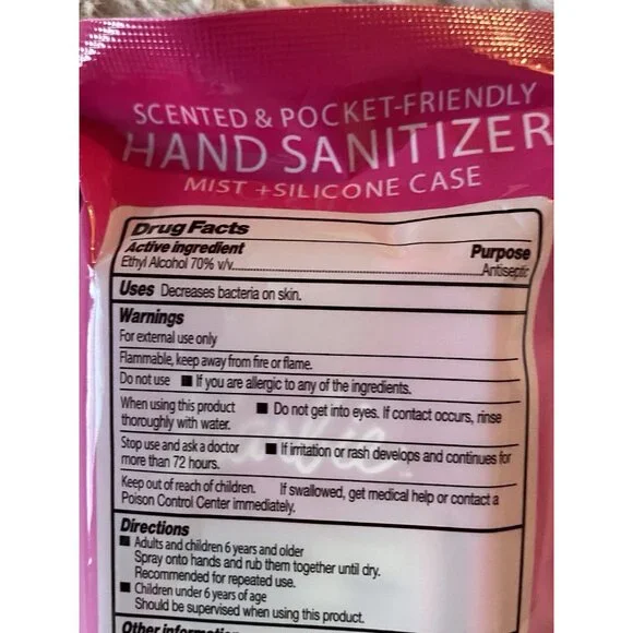 Smart Care Barbie Hand Sanitizer W Silicone Case Juicy Watermelon Scent 1.69 Oz - Picture 7 of 11